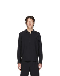 Solid Homme Black Woven Shirt