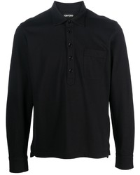 Tom Ford Button Front Long Sleeved Polo Shirt