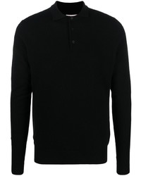 Ballantyne Cashmere Long Sleeve Polo Shirt
