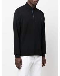 Etro Embroidered Logo Long Sleeved Polo Shirt