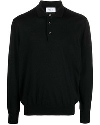 D4.0 Fine Knit Long Sleeve Polo Shirt