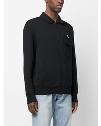 Fred Perry Half Zip Cotton Polo Shirt