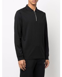 Calvin Klein Half Zip Long Sleeve Polo Shirt