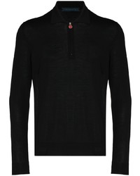 Kiton Half Zip Long Sleeve Polo Shirt