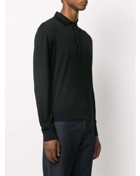 Tom Ford Knitted Long Sleeve Polo Shirt