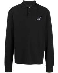 Axel Arigato Logo Print Long Sleeved Polo Shirt