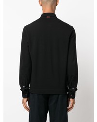 Zegna Long Sleeve Cotton Polo Shirt