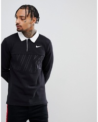 Nike SB Long Sleeve Polo Shirt In Black 885847 010