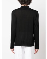 Roberto Collina Long Sleeve Silk Polo Shirt