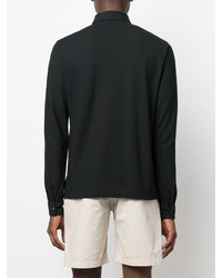Zanone Long Sleeved Cotton Polo Shirt
