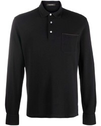 Ermenegildo Zegna Long Sleeved Cotton Polo Shirt