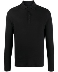 Majestic Filatures Long Sleeved Jersey Polo Shirt