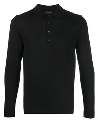 Cenere Gb Long Sleeved Knitted Polo Shirt