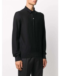 Ermenegildo Zegna Waffle Knit Silk Polo Shirt