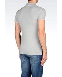 Armani Jeans Polo Shirt In Cotton Pique