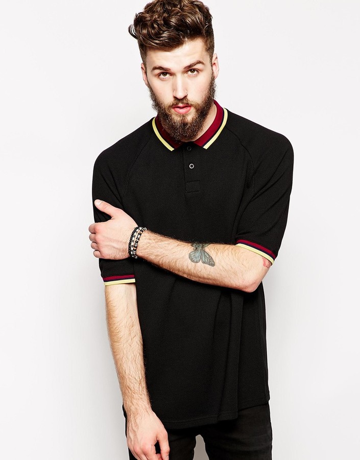 oversized polo shirt mens