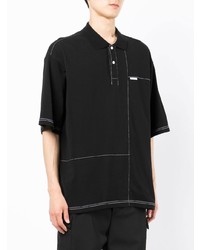 Izzue Asymmetric Panelled Polo Shirt