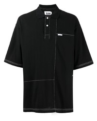Izzue Asymmetric Panelled Polo Shirt