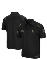 Colosseum Black Appalachian State Mountaineers Oht Military Appreciation Sierra Polo