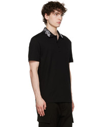 Versace Black Barocco Polo