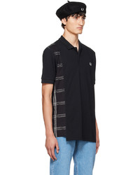 Fred Perry Black Check Polo