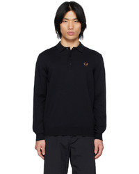 Fred Perry Black Classic Polo