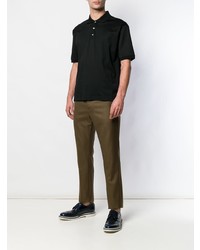MACKINTOSH Black Cotton Polo Shirt Gcs 027