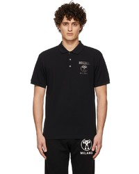 Moschino Black Double Question Mark Polo