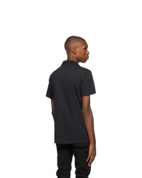 Balmain Black Eco Flocked Polo