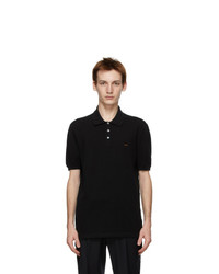 Ermenegildo Zegna Couture Black Essential Short Sleeve Polo
