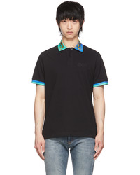 VERSACE JEANS COUTURE Black Garland Polo