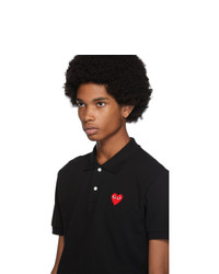 Comme Des Garcons Play Black Heart Patch Polo