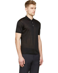 DSQUARED2 Black Jersey Dan Fit Polo Shirt