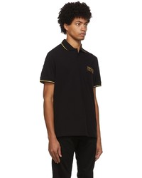 VERSACE JEANS COUTURE Black Logo Polo