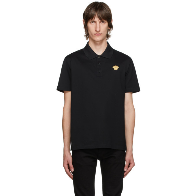 Versace Black Medusa Polo, $425 | SSENSE | Lookastic