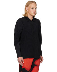 Homme Plissé Issey Miyake Black Monthly Color November Polo