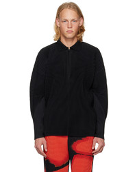 Homme Plissé Issey Miyake Black Monthly Color November Polo