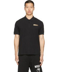 Moschino Black Piqu Polo