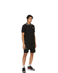 AAPE BY A BATHING APE Black Pique One Point Polo