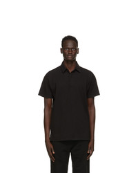 Les Tien Black Rugby Polo