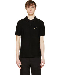 Marc Jacobs Black Safety Pin Polo
