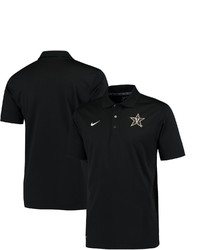 Nike Black Vanderbilt Commodores Varsity Dri Fit Polo