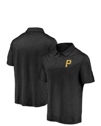 FANATICS Branded Black Pittsburgh Pirates Iconic Striated Primary Logo Polo At Nordstrom