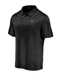 FANATICS Branded Black Texas Longhorns Primary Logo Striated Polo