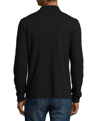 Lacoste Classic Long Sleeve Piqu Polo Shirt Black