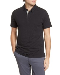 Tommy John Comfort Polo In Black At Nordstrom