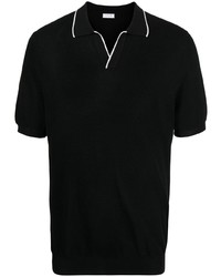 Caruso Contrast Piping Cotton Polo Shirt
