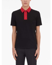 Ferragamo Contrasting Collar Cotton Polo Shirt