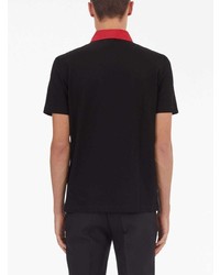 Ferragamo Contrasting Collar Cotton Polo Shirt