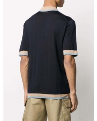 Dolce & Gabbana Contrasting Details Short Sleeved Polo Shirt